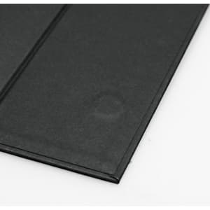 A medium black magnetic lid gift box, featuring a smooth surface and folded edges.