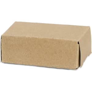 A rectangular brown cardboard box with flaps, suitable for packaging or storage.