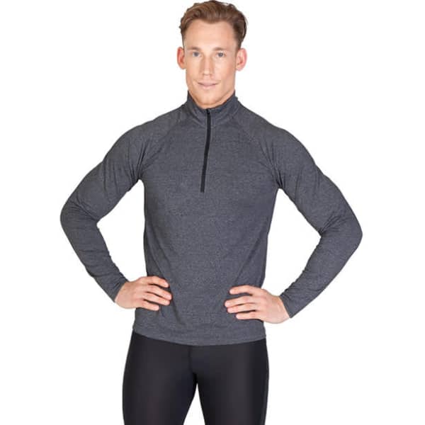 Mens Greatness Half Zip Mock Neck