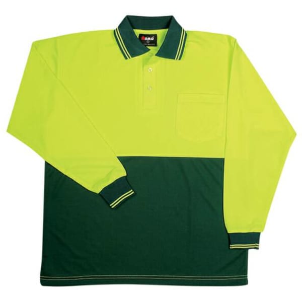 Hi Vis Long Sleeve Polo