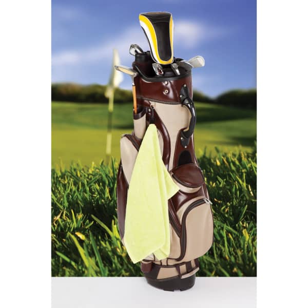 Bamboo Golf Towel with plastic hook