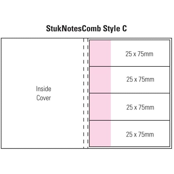 Combination C Laminated 4 Colour Cover 2 Col Pad