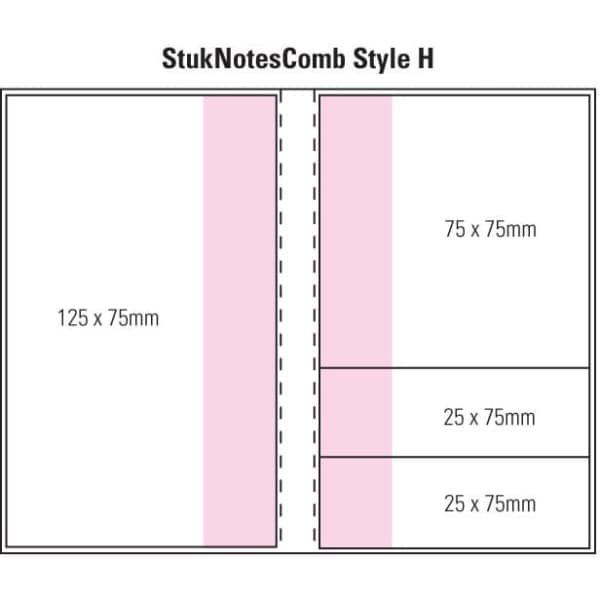 Combination H Laminated 4 Colour Cover 2 Col Pad