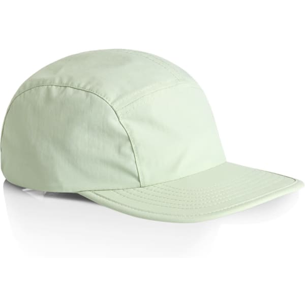 A light green Finn Nylon Cap with a curved brim and a logo is displayed against a white background.