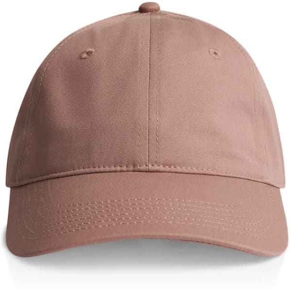 A brown cap with a classic design and a single logo on the front. Suitable for various casual occasions.