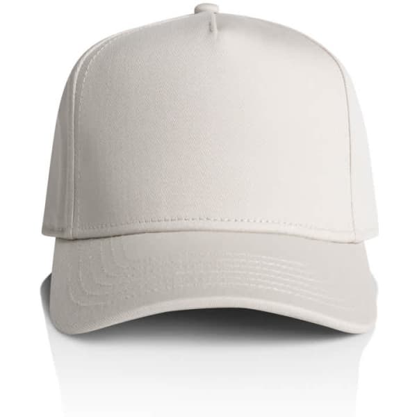A light grey cap with a structured brim and an additional logo on the front.