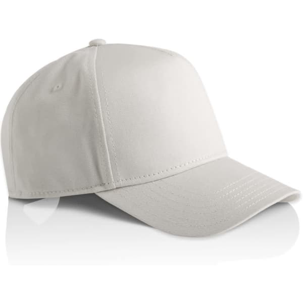 A light grey cap with a curved brim and a logo on the front. Ideal for casual wear.