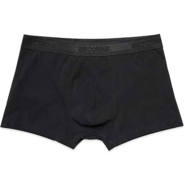 Black briefs featuring a logo on the waistband. Simple and stylish design.