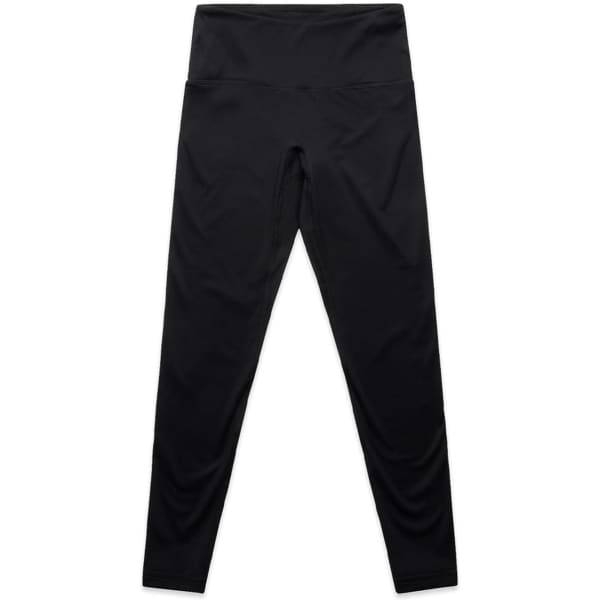 Black seamless leggings with a high waistband, featuring a simple design and no visible logos.