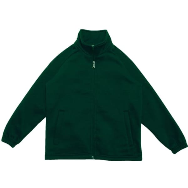 Unisex Adults Poly/Cotton Fleece Zip Through Jacket