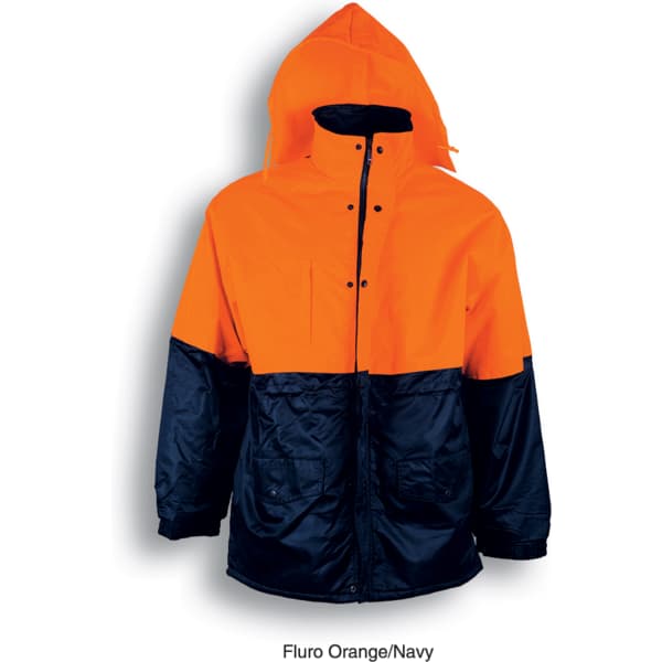 Unisex Adults Hi-Vis Polar Fleece Lined Jacket