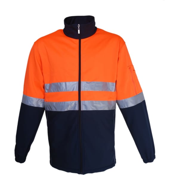 Unisex Adults Hi-Vis Soft Shell Jacket With Reflective Tape