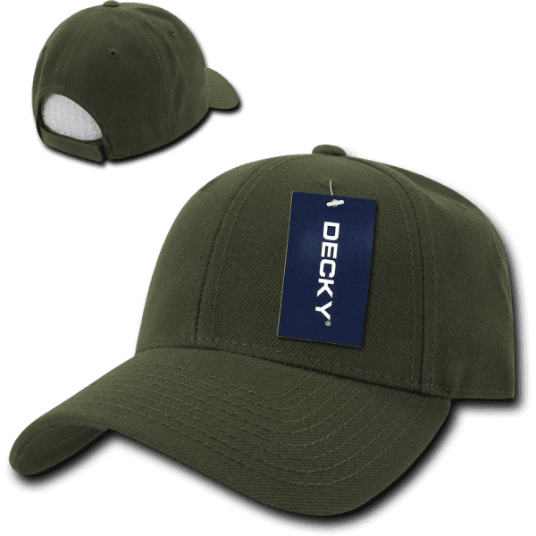 A green 6 panel low profile structured cap featuring a branded tag and a mesh back panel.