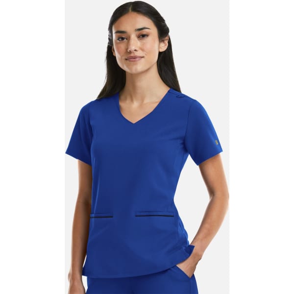 Matrix Pro Womens Curve V-Neck Top/Metallic Detail