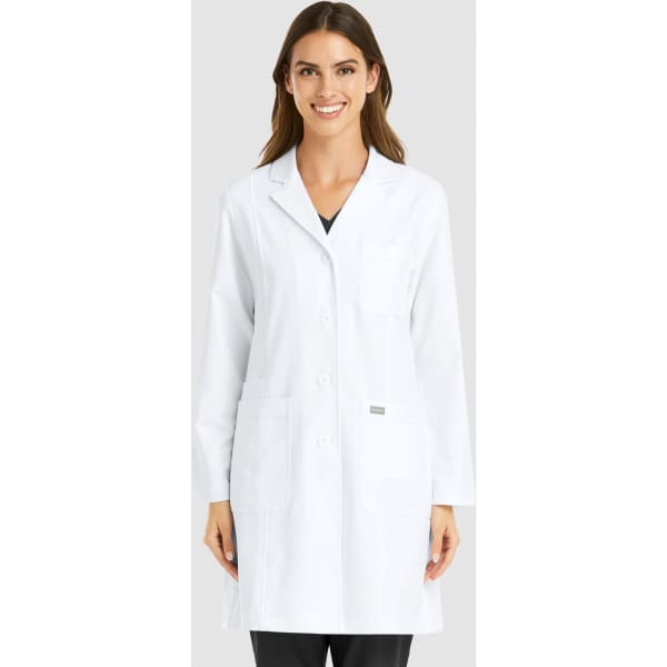 Momentum Womens Full Length Lab Coat (36″)