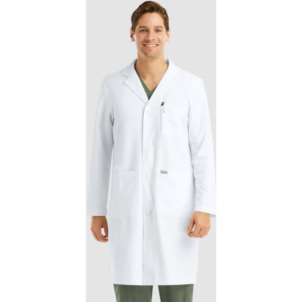 Momentum Mens Full Length Lab Coat (40″)