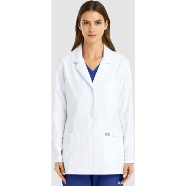 Momentum Womens Snap Consultation Lab Coat (28.5″)