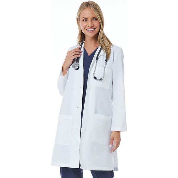 Lab Coats Red Panda Womens Full Length Lab Coat