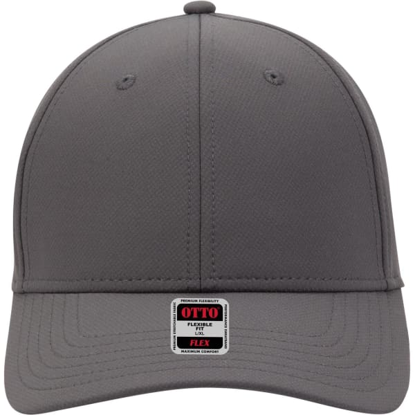 A grey 6-panel low profile baseball cap with a logo on the front. It features UPF 50+ protection.