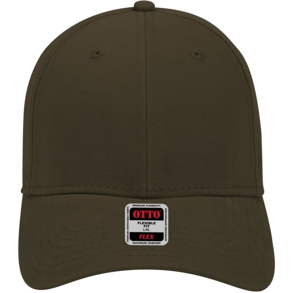 A low profile 6-panel baseball cap in olive green with a logo label on the front.
