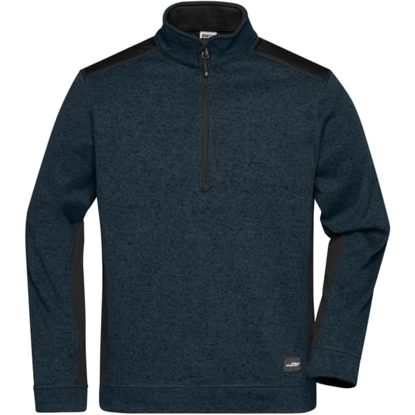 Mens Knitted Workwear Fleece Half-Zip