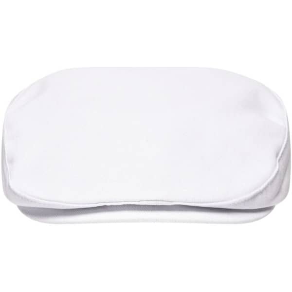 A white Cabrio Cap with a soft, curved design and a small logo on one side.