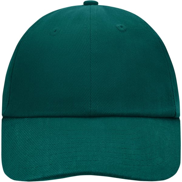 A 6-panel cap in a deep teal colour, featuring ventilation holes and a solid design without visible branding.