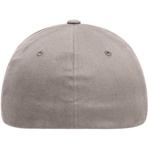 A grey Original Flexfit® Cap featuring a solid design and a logo on the back.