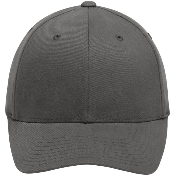 A grey Original Flexfit® cap with a curved brim and a branded logo on the side.