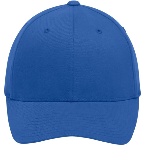 A blue Original Flexfit® cap featuring a curved brim and a classic structured design.