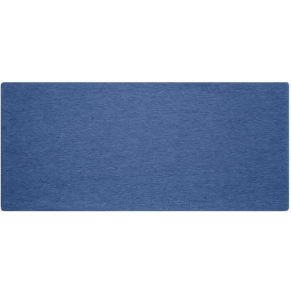 A blue bio cotton headband on a light background, featuring a simple design and no visible branding.