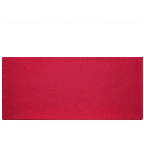 A red Bio Cotton headband displayed flat, featuring a simple design and a logo.