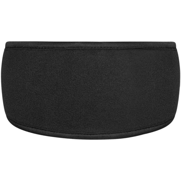 A black Thinsulate™ headband with a smooth, soft texture and a simple design, featuring a logo.