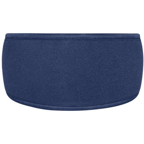 A navy blue Thinsulate™ headband with a smooth, soft texture and a simple design, featuring a brand logo.