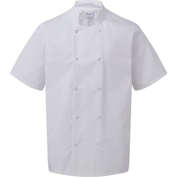 Studded Front S-S Chef’s Jacket
