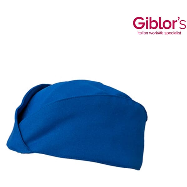A blue Panarea hat with a smooth design, featuring a branding logo.
