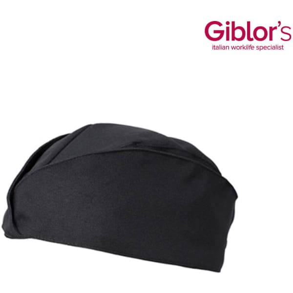 A black Panarea Hat featuring a sleek design and a logo.