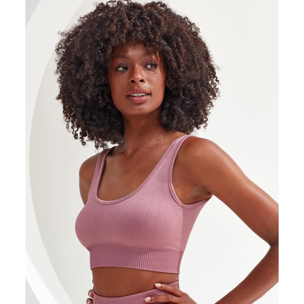 Ribbed Seamless 3D Fit Sport Bra