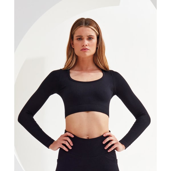 Ribbed Seamless 3D Fit Crop Top