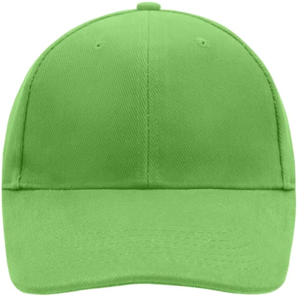 A low-profile green 6-panel cap, featuring a simple design and a logo on the front.