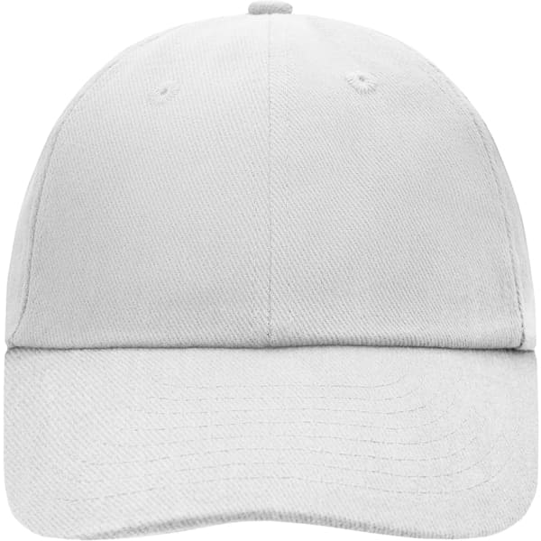 A grey 6 Panel Raver Cap with a curved brim and an adjustable strap at the back. It features a logo on the side.