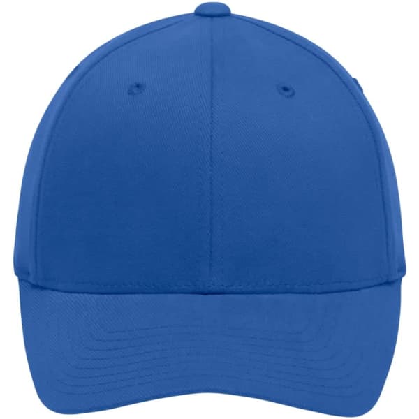 A blue Original Flexfit Cap featuring a solid design and a branding logo.