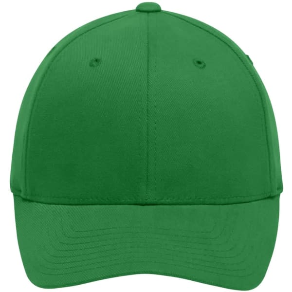 A green Original Flexfit cap featuring a simple design and a logo on the front.