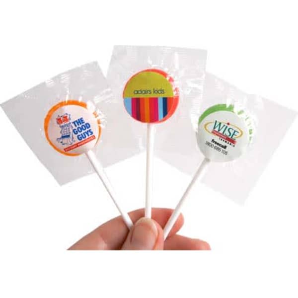 Small Branded Lollipops