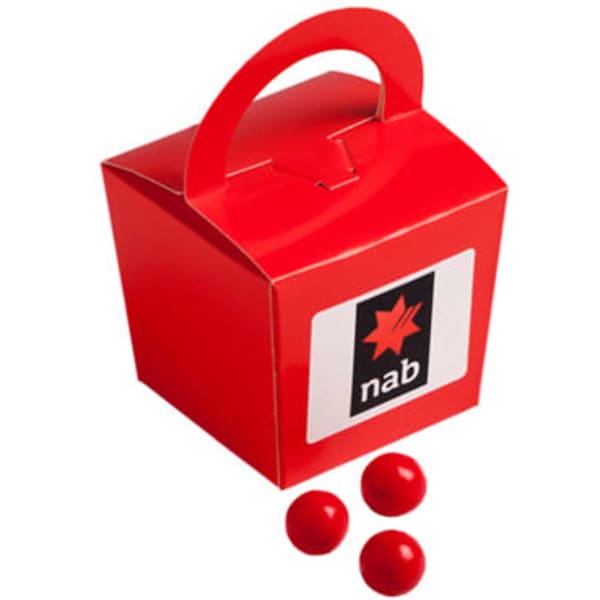 Coloured Noodle Box with Orange Choc Drops 100g