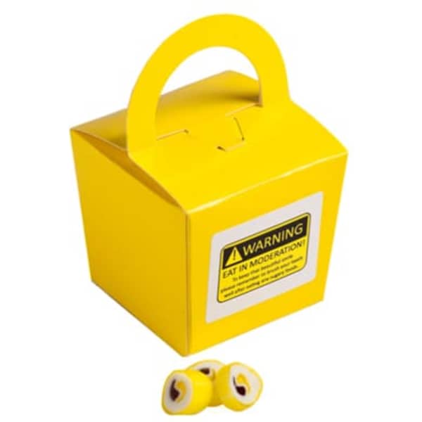 Coloured Noodle Box with Personalised Rock Candy 100g