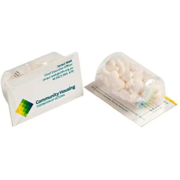 Biz Card Treat with Chewy Mints