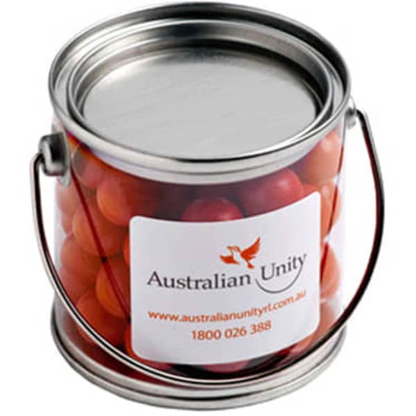 Small PVC Bucket with Orange Choc Drops 160g