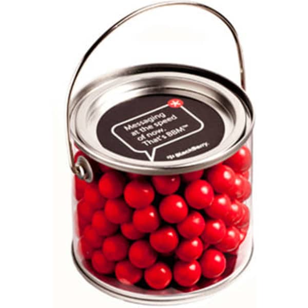 Medium PVC Bucket with Orange Choc Drops 400g