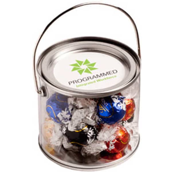 Medium PVC Bucket with Lindt Balls x14